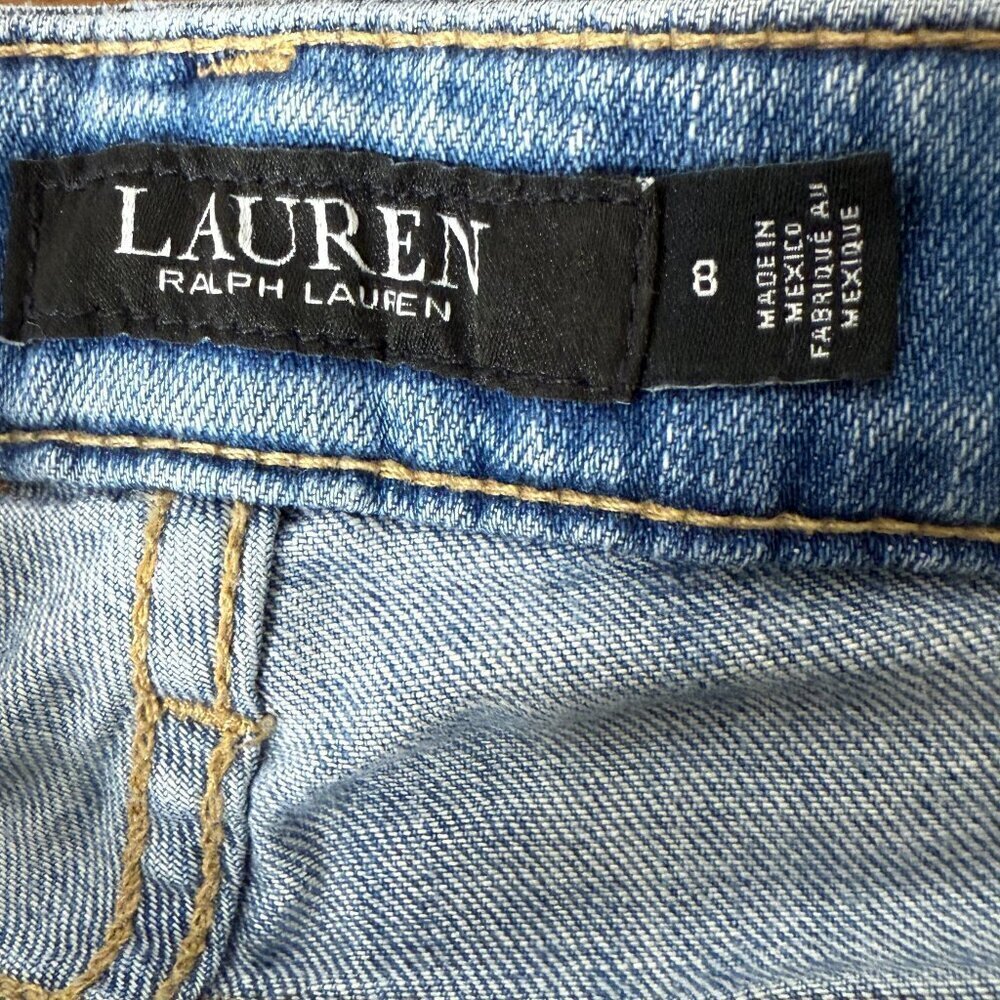 Lauren Ralph Lauren Distressed/Faded Jeans Size 8 - Picture 2 of 8
